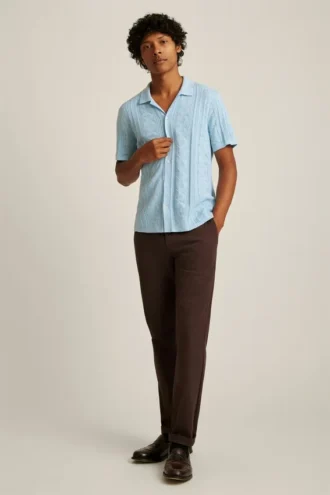 Polo de punto Cabana con trenzado