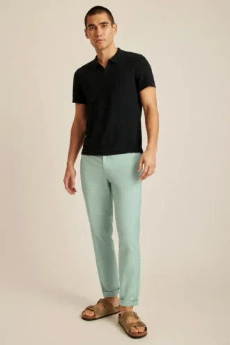 Polo de punto con rayas texturizadas