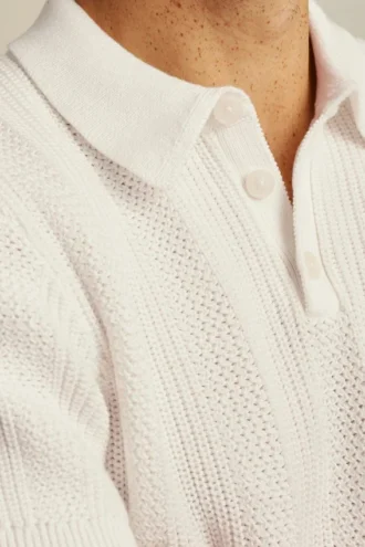 Polo de punto vertical