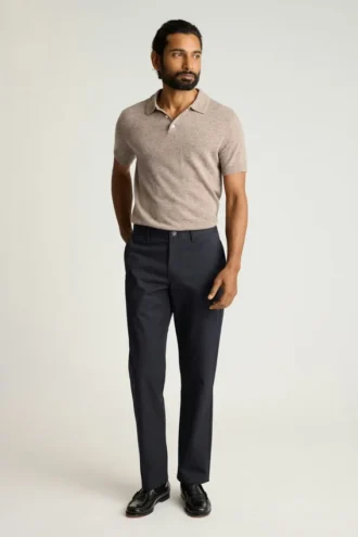 Polo de suéter de cachemira