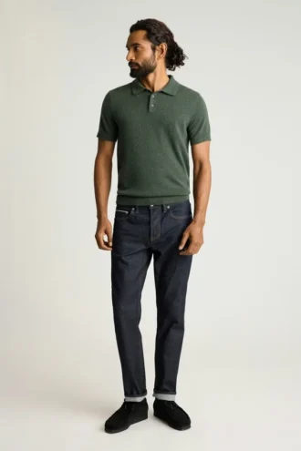 Polo de suéter de cachemira