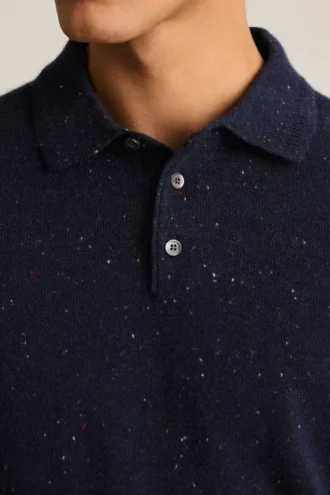 Polo de suéter de cachemira