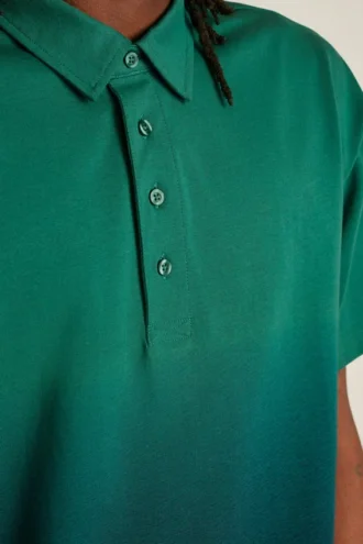 Polo holgado de manga corta con efecto degradado Fielder