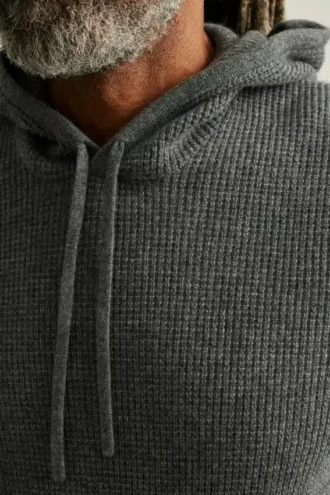 Sudadera con capucha de cachemira para hombre