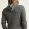 Sudadera con capucha de cachemira para hombre