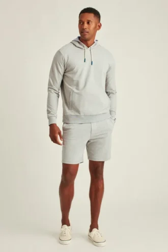 Sudadera con capucha de felpa elástica