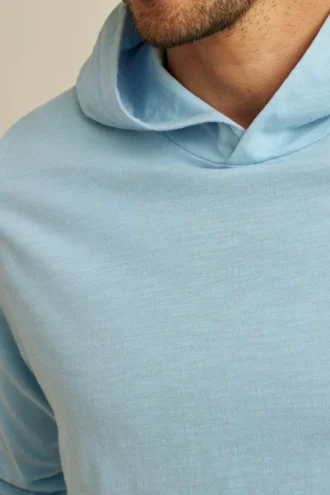 Sudadera con capucha de punto irregular descolorida por el sol