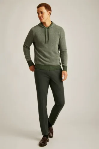 Sudadera con capucha y diseño en espiga