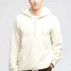 Sudadera con capucha y media cremallera Sherpa para hombre