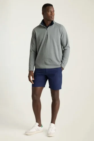 Sudadera con cremallera de un cuarto de hombre Fairgame ligera y de alto rendimiento