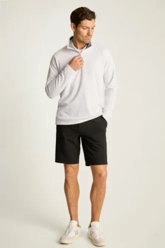 Sudadera con cremallera de un cuarto de hombre Fairgame ligera y de alto rendimiento