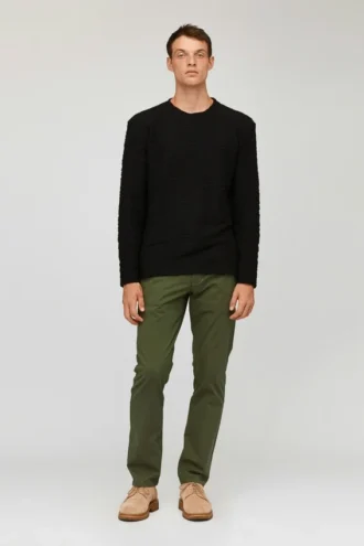 Sudadera de cuello redondo con textura