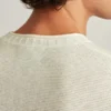 Sudadera de cuello vuelto de algodón y lino
