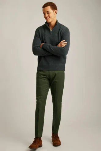 Suéter Chanteclair con media cremallera