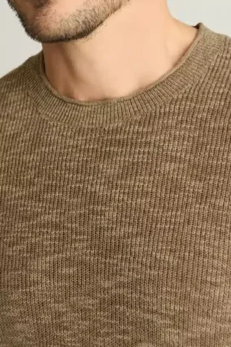 Suéter de cuello alto para hombre de Bonobos | Tejido de transición de lino y algodón