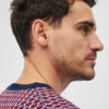 Suéter de cuello redondo de jacquard de merino