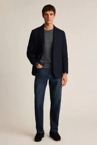 Suéter de cuello redondo de merino lavable