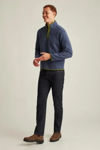 Suéter de felpa con botones a presión