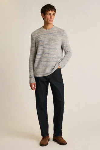 Suéter de mezcla de alpaca con efecto space dye