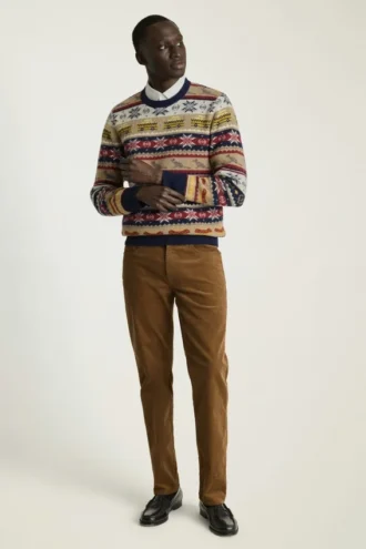 Suéter Fair Isle de Nueva York | Suéter Fair Isle para hombre con iconos de Nueva York