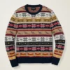 Suéter Fair Isle de Nueva York | Suéter Fair Isle para hombre con iconos de Nueva York