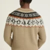 Suéter festivo para hombre de Bonobos | Tejido festivo de pingüinos Fair Isle