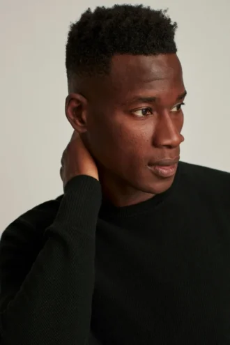 Suéter ligero con punto de semilla