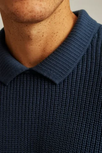 Suéter polo de pescador